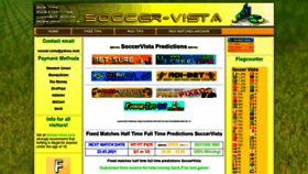 What Soccer-vista.com website looked like in 2021 (3 years ago)