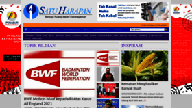 What Satuharapan.com website looked like in 2021 (3 years ago)