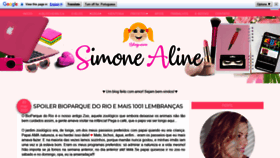 What Simonealine.com website looked like in 2021 (3 years ago)