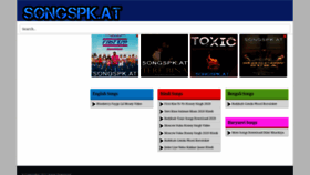 What Songspk.at website looked like in 2021 (3 years ago)