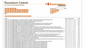 What Saranagati-library.net website looked like in 2021 (3 years ago)