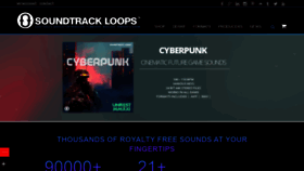 What Soundtrackloops.com website looked like in 2021 (3 years ago)