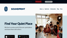 What Soundprint.co website looked like in 2021 (4 years ago)