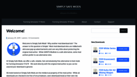 What Simplysafemods.com website looked like in 2021 (3 years ago)