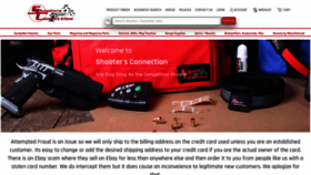 What Shootersconnectionstore.com website looked like in 2021 (3 years ago)