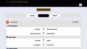 What Soccerstreams.net website looked like in 2021 (3 years ago)