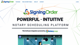 What Signingorder.com website looked like in 2021 (3 years ago)