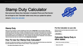 What Stampdutycalc.com.au website looked like in 2021 (3 years ago)