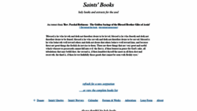 What Saintsbooks.net website looked like in 2021 (3 years ago)