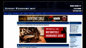 What Sport-touring.net website looked like in 2021 (3 years ago)