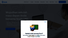 What Scola.id website looked like in 2021 (4 years ago)