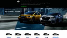 What Subaru.it website looked like in 2021 (3 years ago)