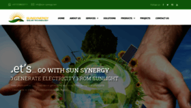 What Sun-synergy.com website looked like in 2021 (3 years ago)