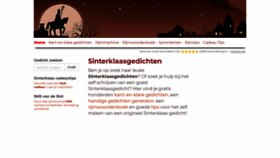 What Sinterklaasgedichten.com website looked like in 2021 (3 years ago)