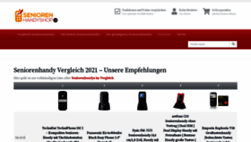 What Seniorenhandyshop.de website looked like in 2021 (3 years ago)
