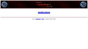 What Stevemiller.net website looked like in 2021 (3 years ago)