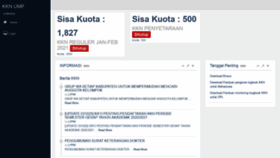 What Sim-kkn.ump.ac.id website looked like in 2021 (3 years ago)