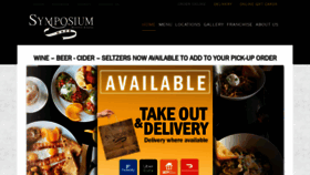 What Symposiumcafe.com website looked like in 2021 (4 years ago)