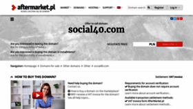 What Social40.com website looked like in 2021 (3 years ago)