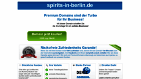 What Spirits-in-berlin.de website looked like in 2021 (3 years ago)