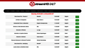 What Streamhd247.live website looked like in 2021 (3 years ago)