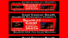 What South32.com website looked like in 2021 (3 years ago)