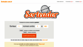 What Sorteador.com.br website looked like in 2021 (3 years ago)