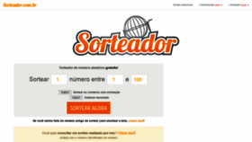 What Sorteador.com.br website looked like in 2021 (5 years ago)