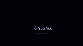 What Subask.com website looked like in 2021 (3 years ago)