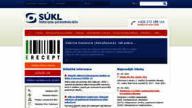 What Sukl.cz website looked like in 2021 (3 years ago)