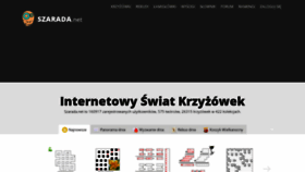 What Szarada.net website looked like in 2021 (3 years ago)