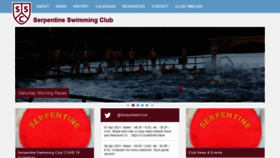 What Serpentineswimmingclub.com website looked like in 2021 (3 years ago)