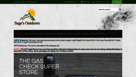 What Sagesoutdoors.com website looked like in 2021 (3 years ago)