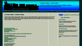What Seacargotracking.net website looked like in 2021 (3 years ago)