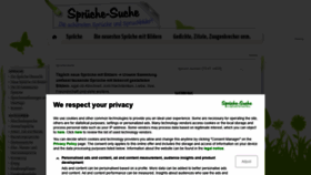 What Sprueche-suche.de website looked like in 2021 (3 years ago)