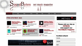 What Soundbytesmag.net website looked like in 2021 (3 years ago)