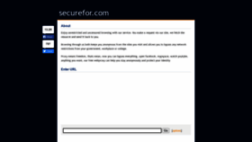 What Securefor.com website looked like in 2021 (3 years ago)