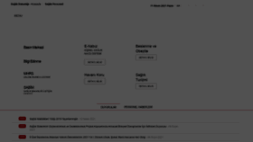 What Saglik.gov.tr website looked like in 2021 (4 years ago)