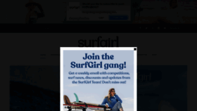 What Surfgirlmag.com website looked like in 2021 (3 years ago)