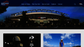 What Sportsauthorityfieldatmilehigh.com website looked like in 2021 (3 years ago)