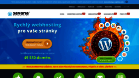 What Savana-hosting.cz website looked like in 2021 (3 years ago)