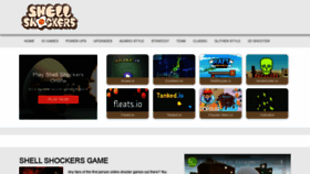 What Shellshock-io.com website looked like in 2021 (5 years ago)