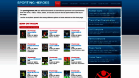 What Sporting-heroes.net website looked like in 2021 (3 years ago)