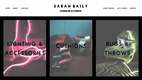 What Sarahbaily.com website looked like in 2021 (3 years ago)