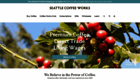 What Seattlecoffeeworks.com website looked like in 2021 (3 years ago)
