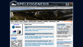 What Speleogenesis.info website looked like in 2021 (3 years ago)