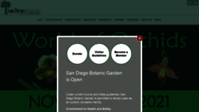 What Sdbgarden.org website looked like in 2021 (3 years ago)