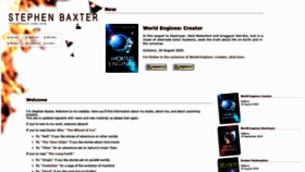 What Stephen-baxter.com website looked like in 2021 (3 years ago)