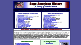 What Sageamericanhistory.net website looked like in 2021 (3 years ago)