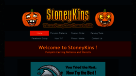 What Stoneykins.com website looked like in 2021 (3 years ago)